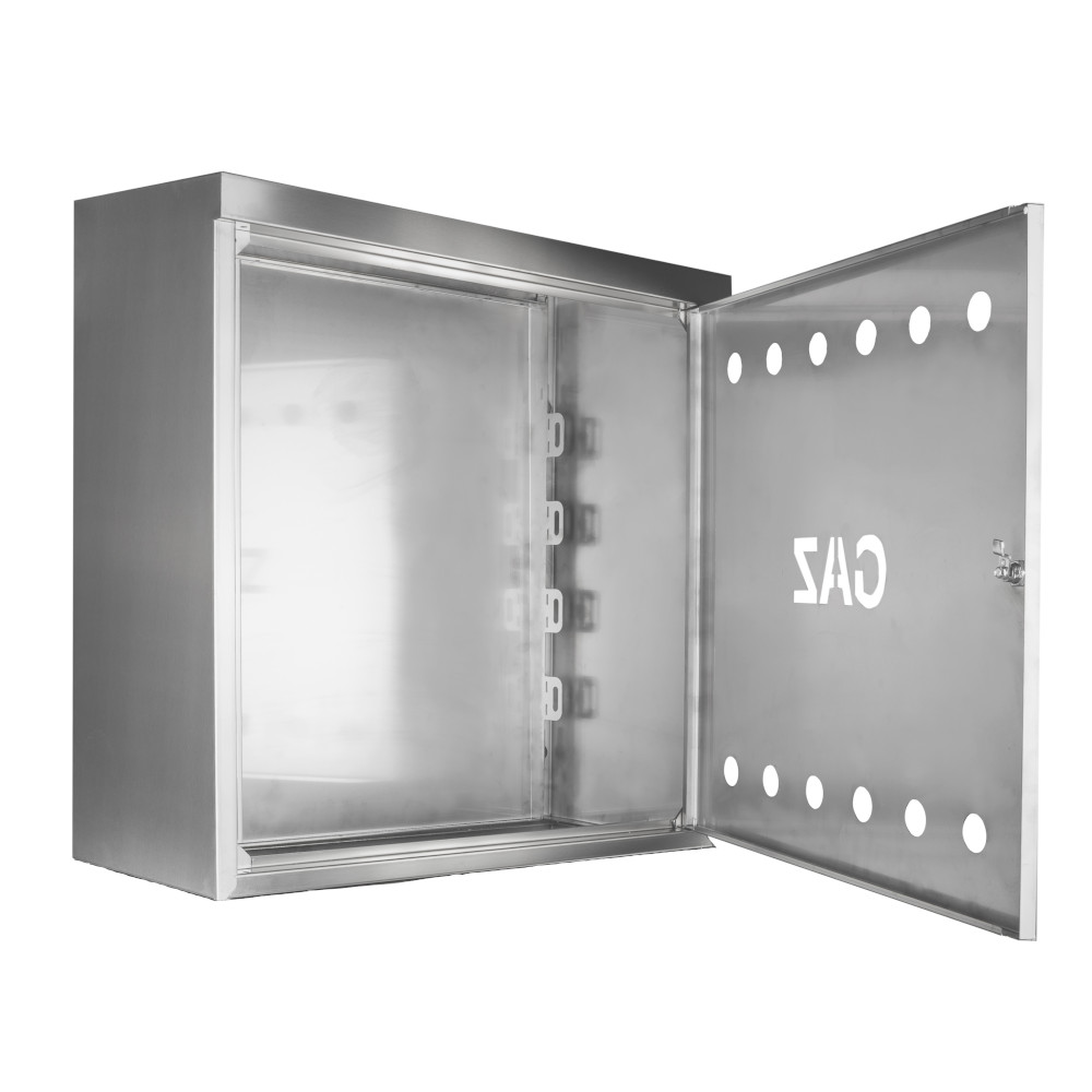 Skrzynka gazowa 60x60x25 cm TB inox z tylną ścianą na licznik zawór - obrazek 2