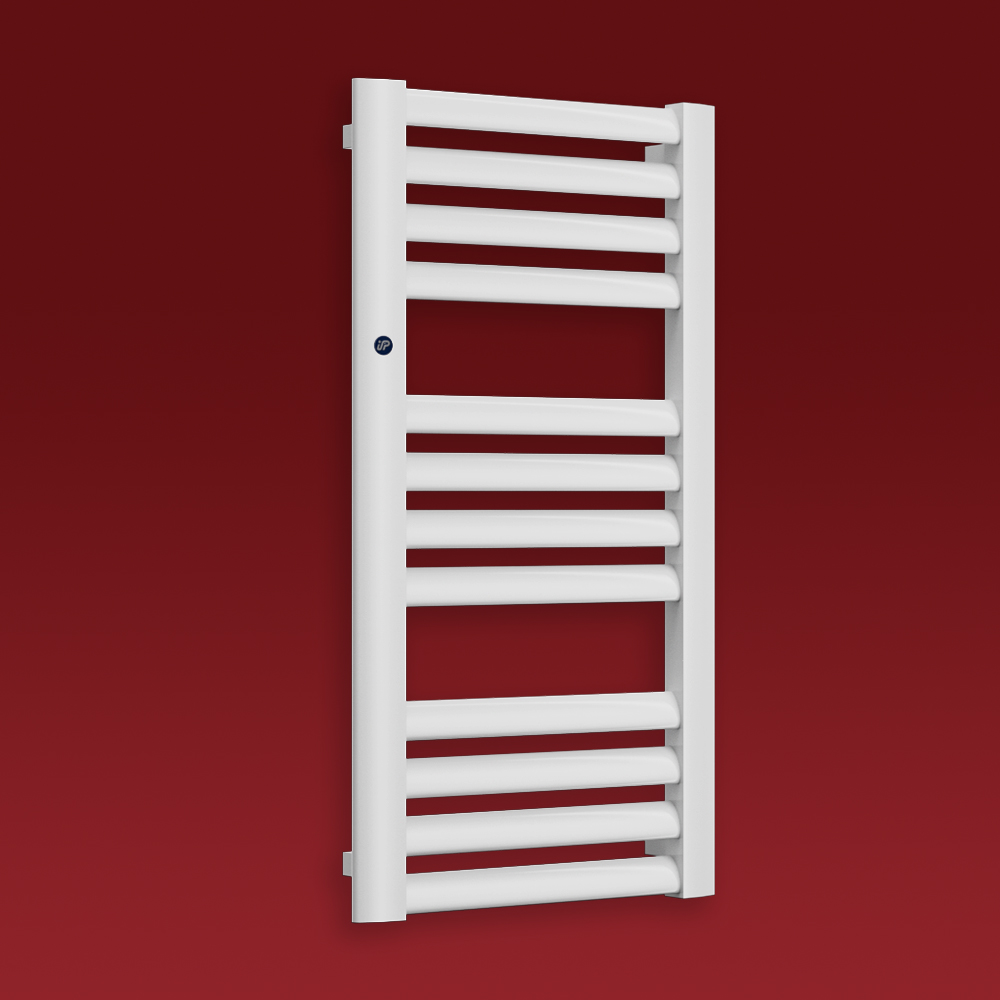 Grzejnik łazienkowy MAKAO 1205x577mm przyłącze D500mm biały mat